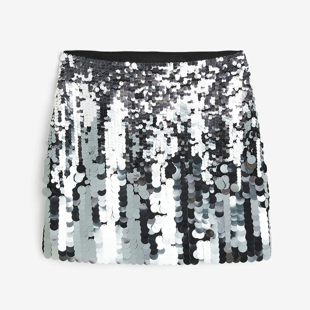 H&M Black and Gray Mini Skirt​​​